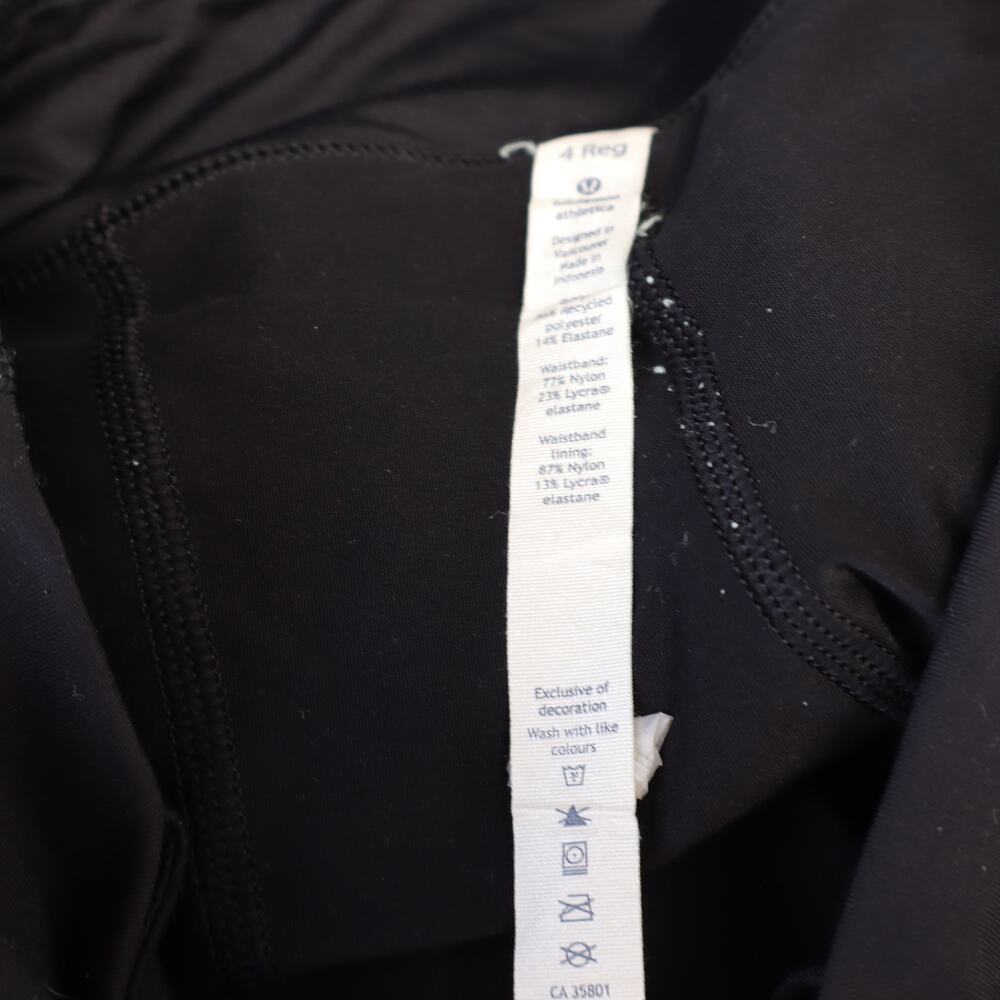 Lululemon Splatter White Circuit Breaker Skort Black Activewear Skirt Women's 4 - Picture 9 of 9
